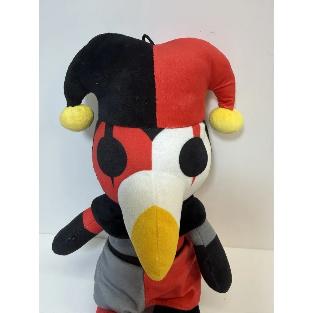 Plague Doctor Jester Red Black Plush Doll 8